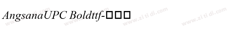 AngsanaUPC Boldttf字体转换